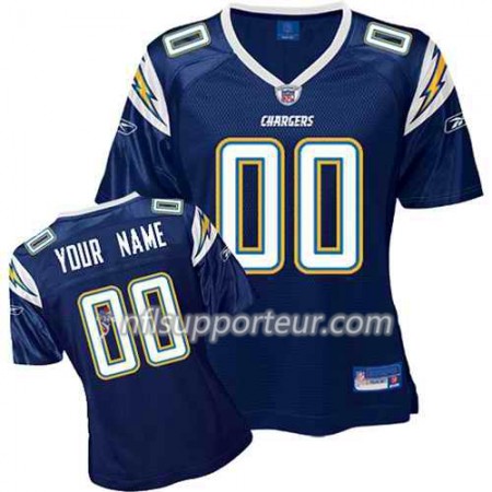 Maillot Femme Los Angeles Chargers Personnalisé Navy 